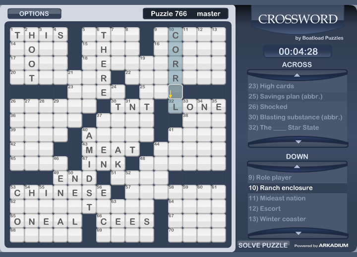 Crossword Master Play Online On Flash Museum Crossword Master Play Online On Flash Museum