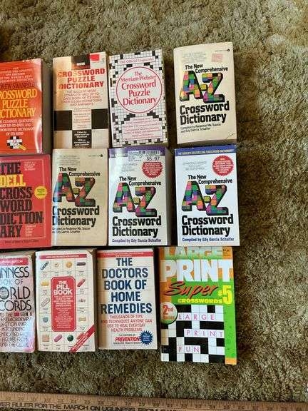 Crossword Puzzle Book Dictionaries Crossword Puzzle Vintage Bible 