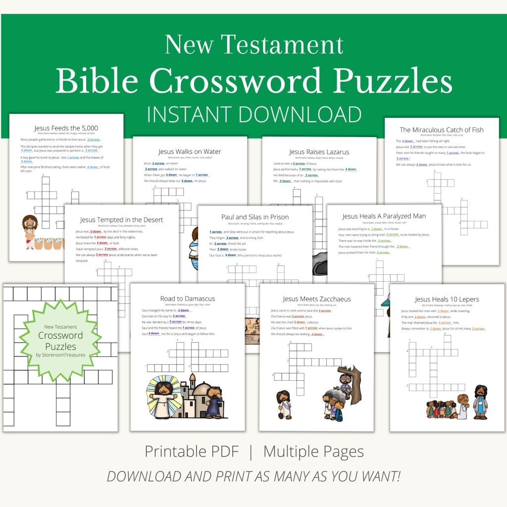 Crossword Puzzle Book New Testament Crossword Puzzle Book New Testament