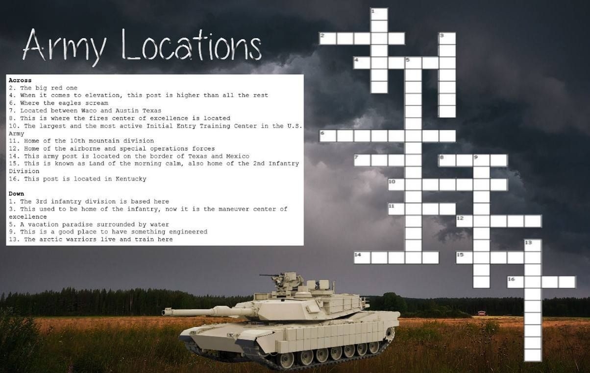 Crossword Puzzle Clue