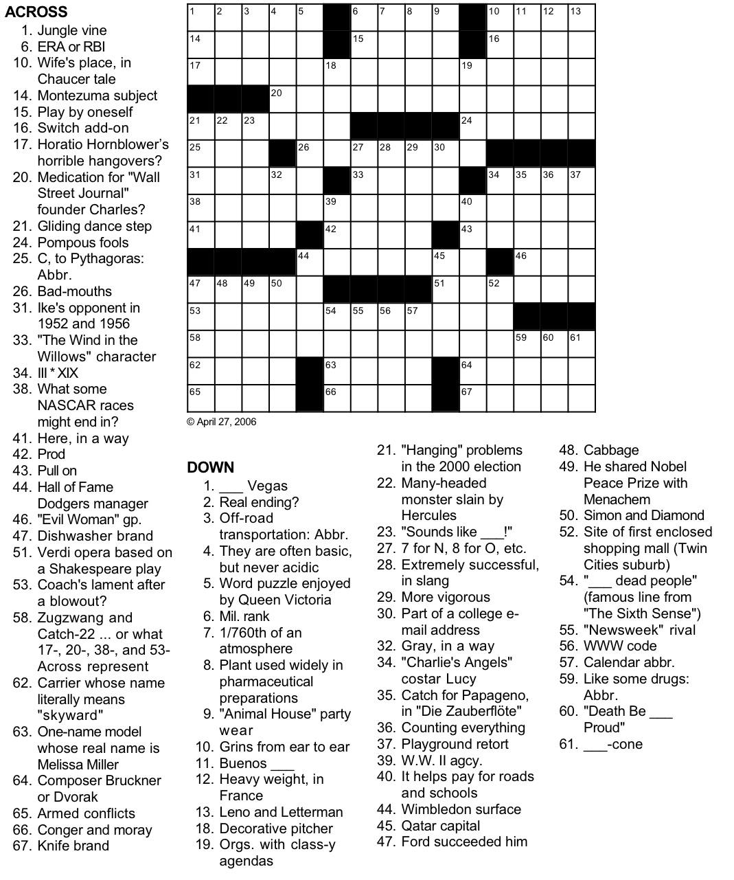placing crossword clue