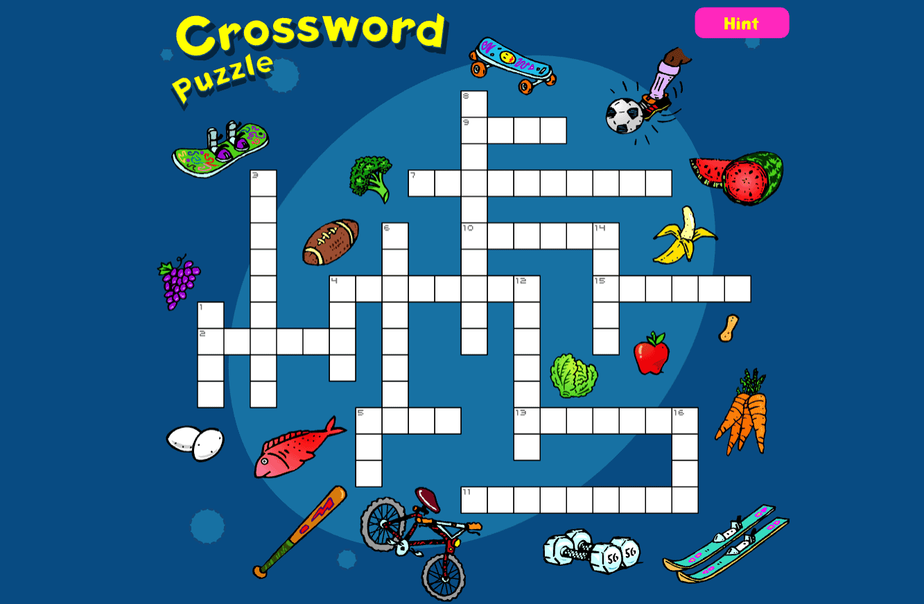 Crossword Puzzle Free Online Puzzle Game On Classroom 6x