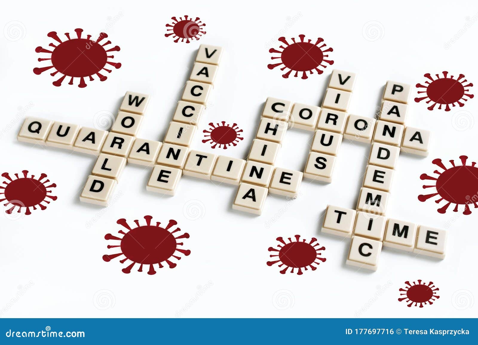 Crossword Puzzle With Coronavirus Isolated On White Stock Illustration Illustration Of Puzzle Fever 177697716