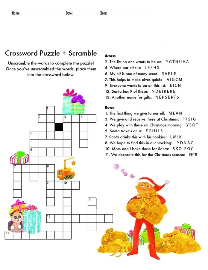 Crossword Puzzles For 5th Graders Activity Shelter