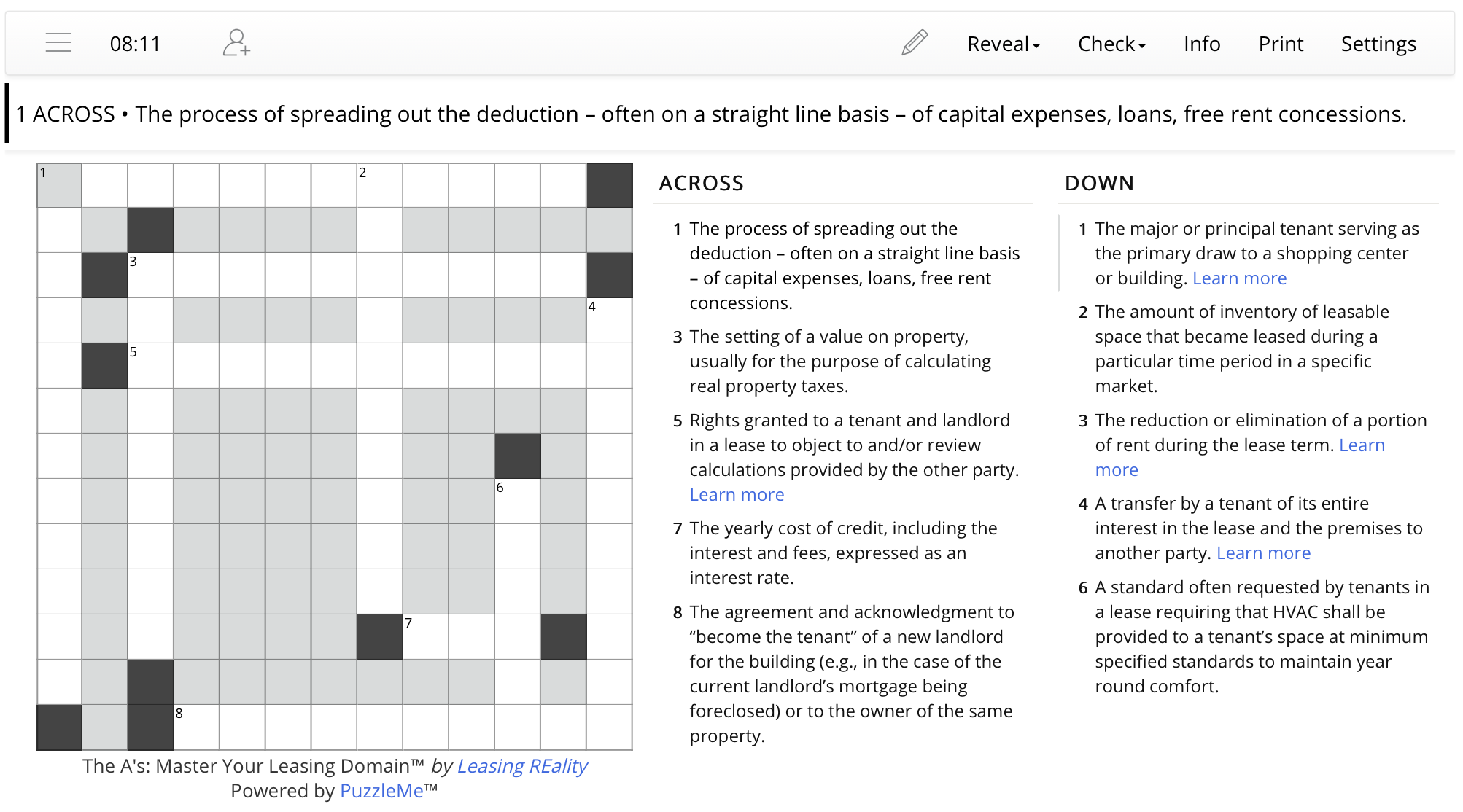 portions out crossword