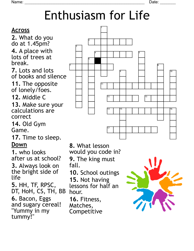 Crossword Safety Scavenger Hunt WordMint