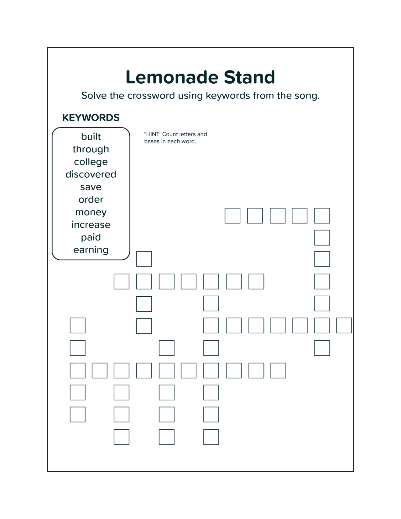 Crossword Sammy Rabbit