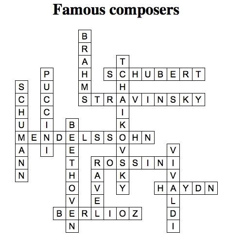Crossword Solution Composers