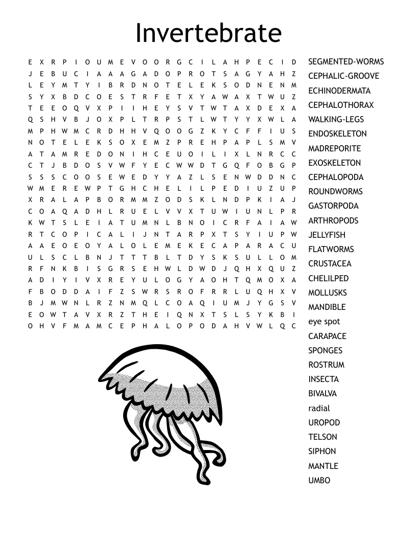 Crustaceans Crossword WordMint