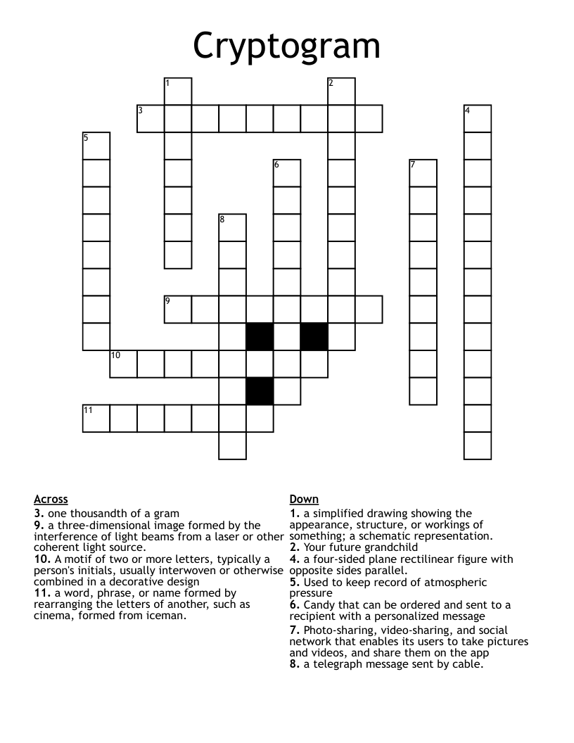 Cryptogram Crossword WordMint