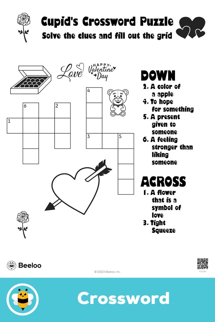 Cupid s Crossword Puzzle Cupid s Crossword Puzzle
