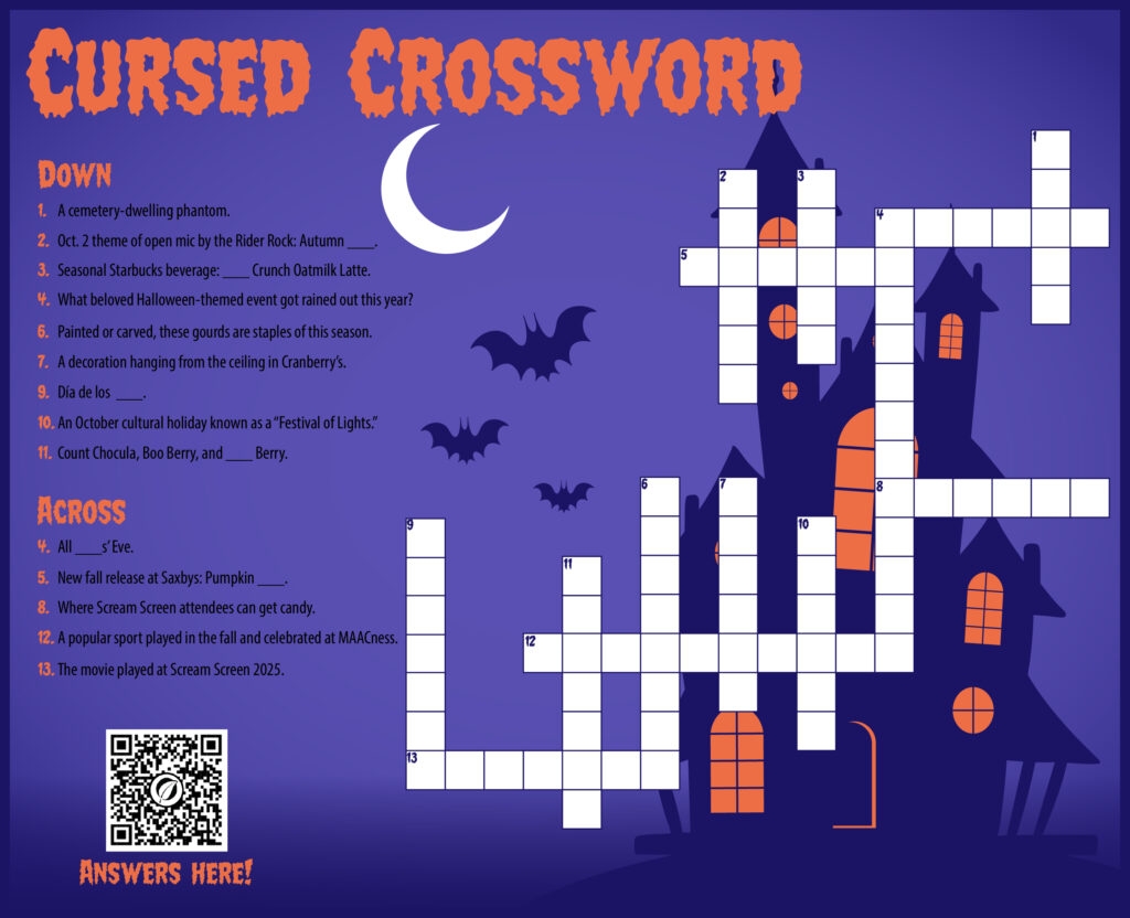 Cursed Crossword Puzzle And Answer Key The Rider News