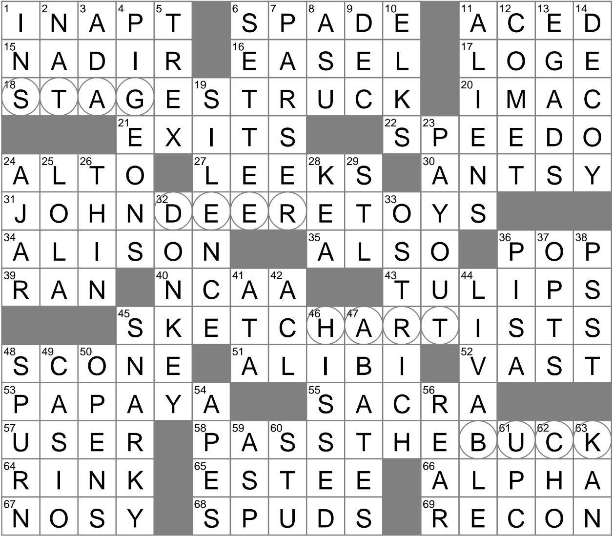 Detective Story Crossword Clue Archives LAXCrossword