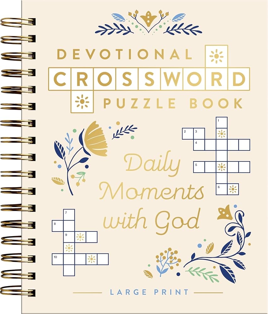 Devotional Crossword Puzzle Book Daily Moments With God DaySpring 9798886033755 Amazon Books