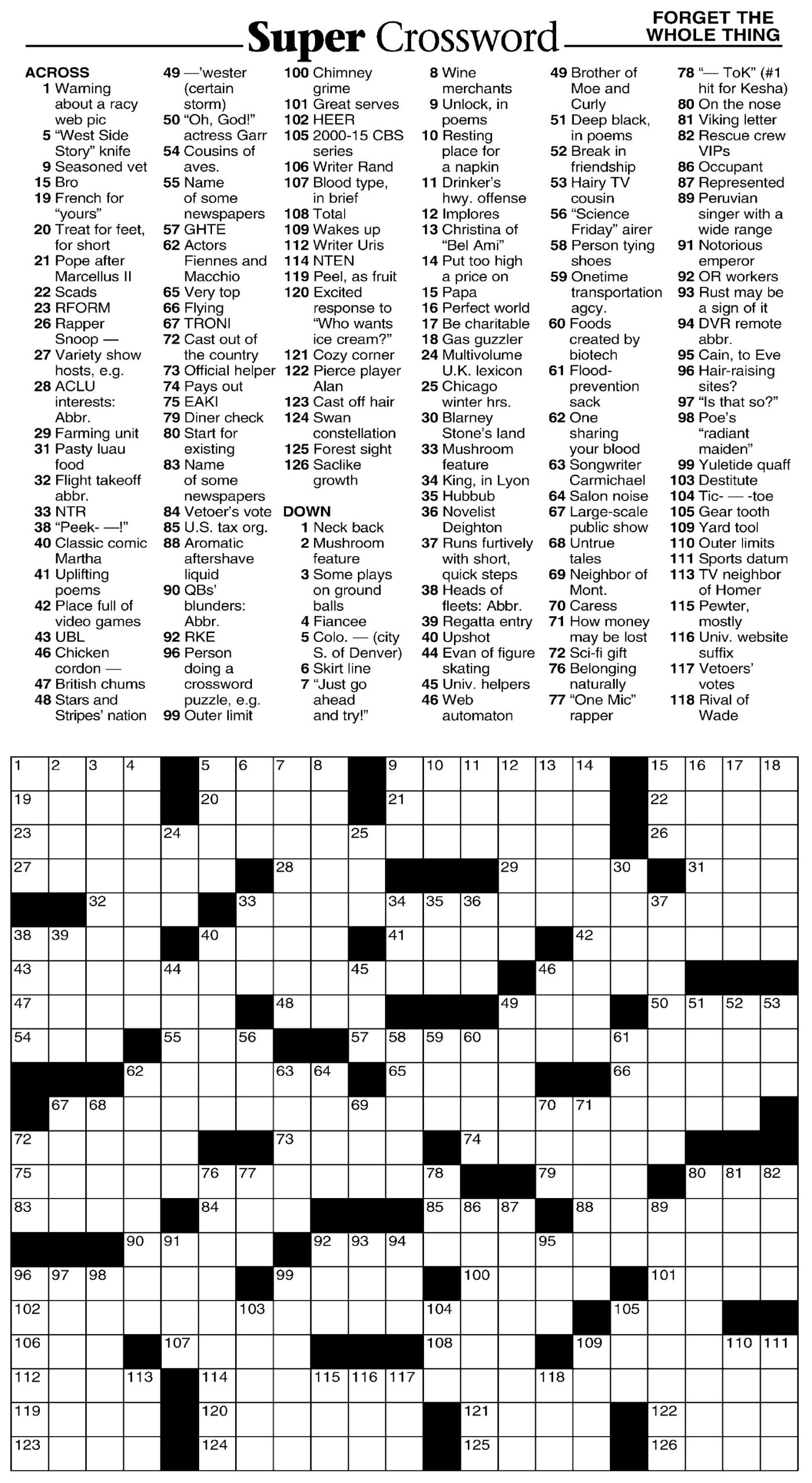 hint crossword puzzle