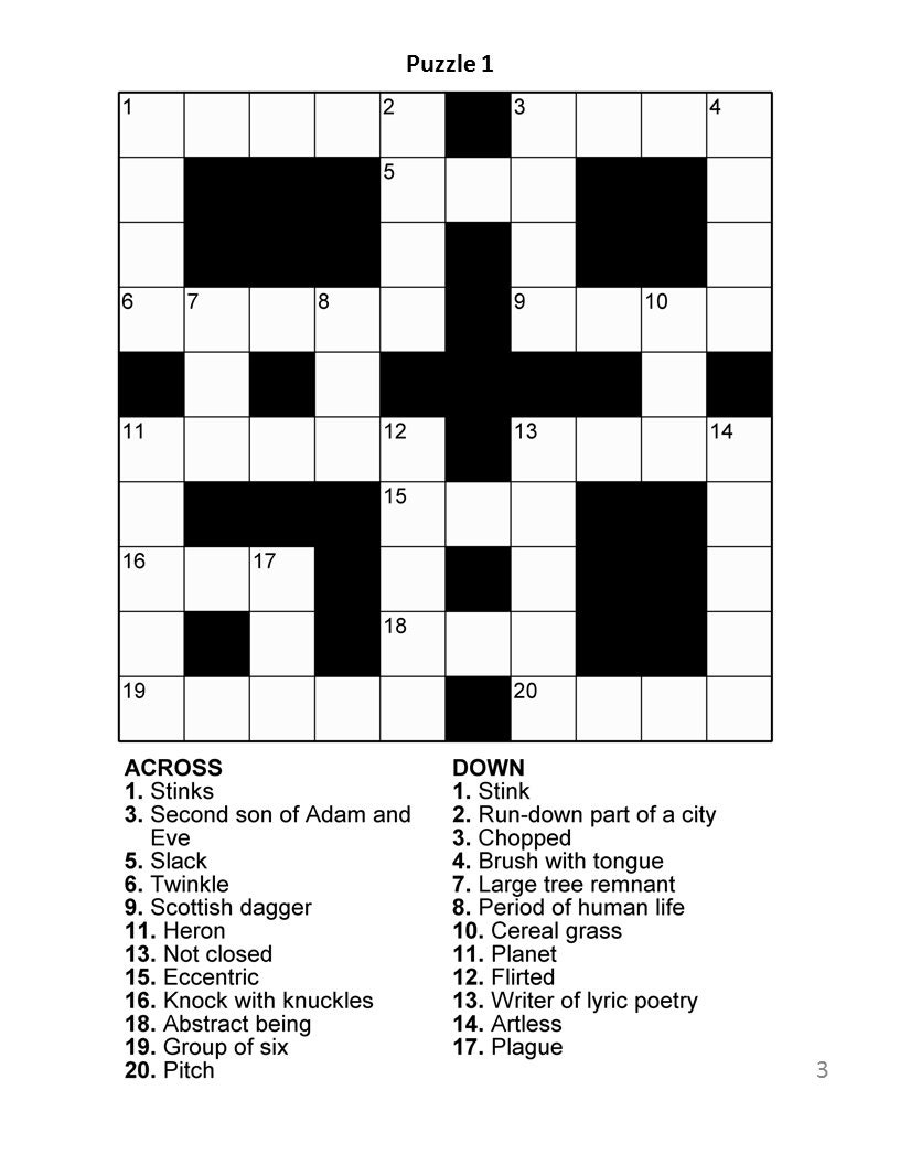 Digital Download 100 Printable Crossword Puzzles For Adults Fun Activities Book For Seniors Large Print Easy To Read Games With Solutions Etsy Digital Download 100 Printable Crossword Puzzles For Adults Fun Activities Book For Seniors Large Print Easy To Read Games With Solutions Etsy