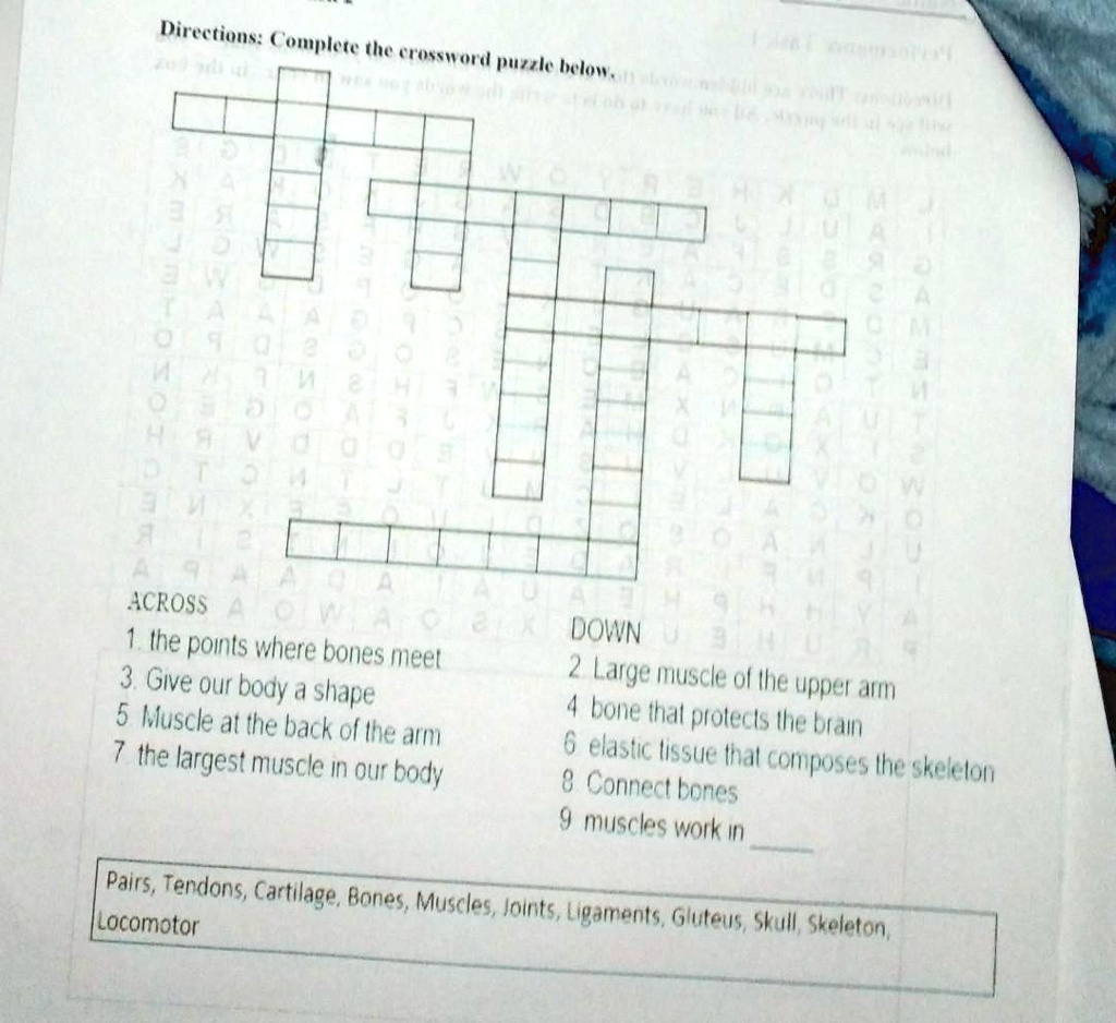 Directions Complete The Crossword Puzzle Below ACROSS 1 Directions Complete The Crossword Puzzle Below ACROSS 1
