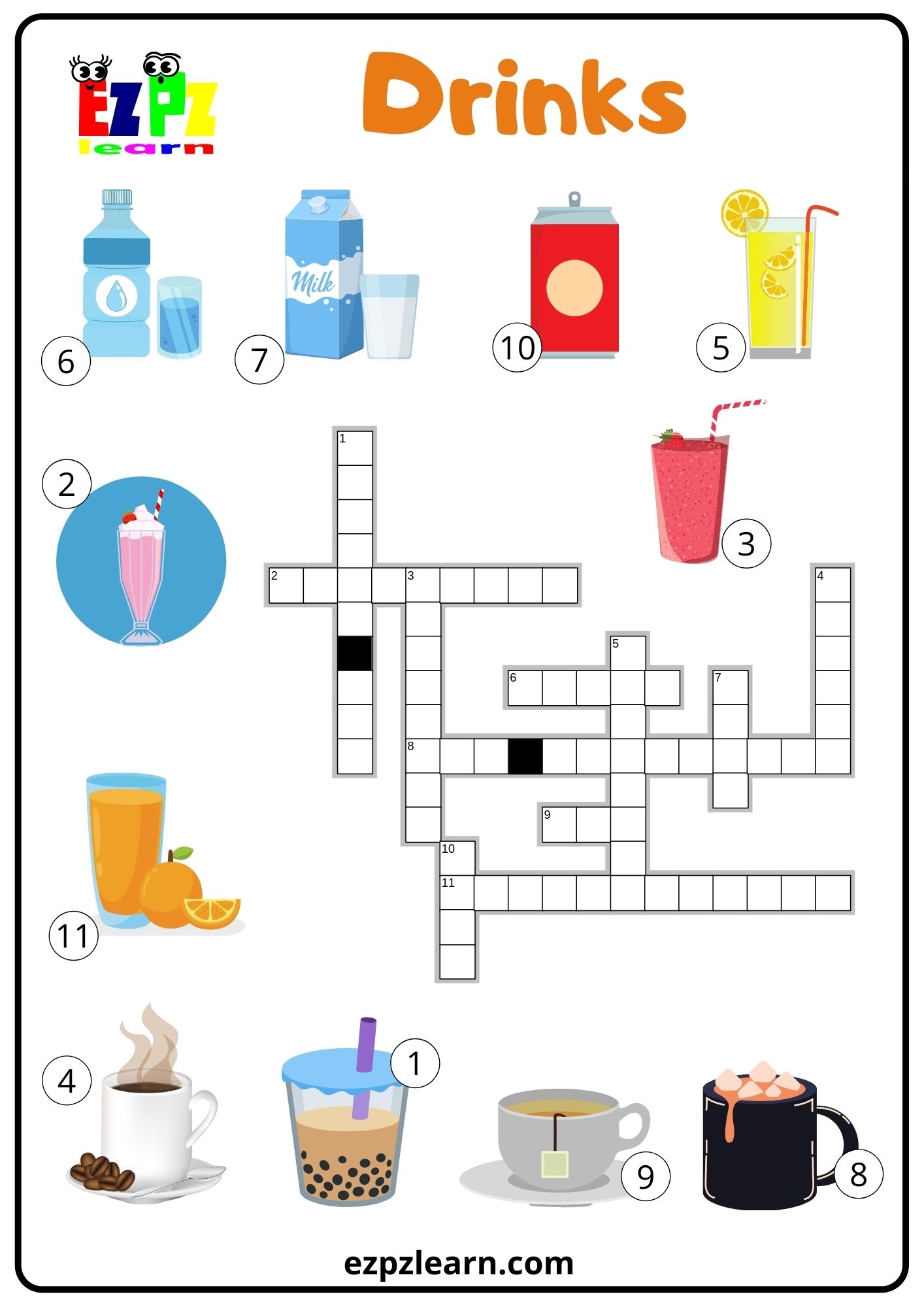 drink crossword clue