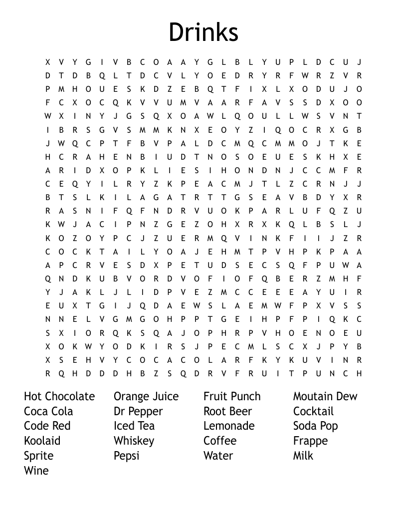 fruity indian beverage crossword