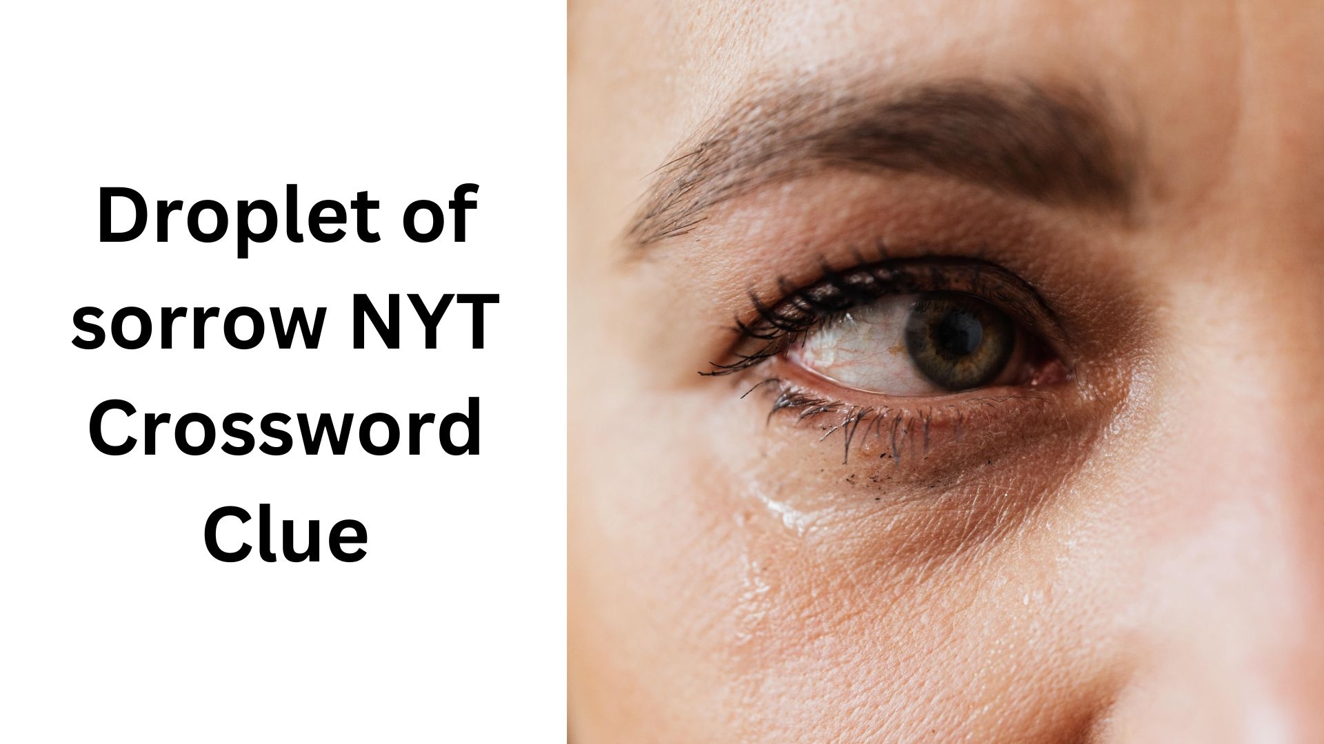 Droplet Of Sorrow NYT Crossword Clue October 9 2024