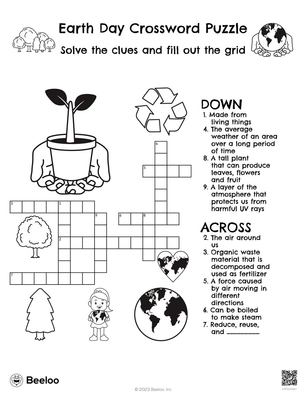 Earth Day Crossword Puzzle Beeloo Printable Crafts And Activities For Kids Earth Day Crossword Puzzle Beeloo Printable Crafts And Activities For Kids