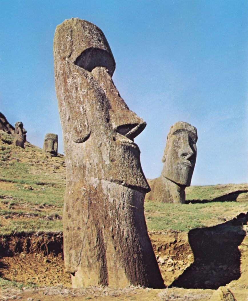 Easter Island Map Statues Heads History Moai Facts Britannica