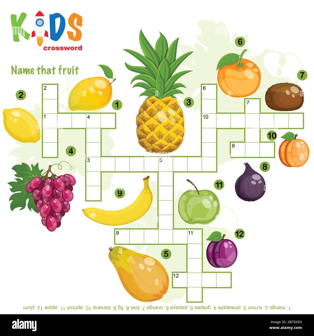 Easy Crossword Puzzle Name That Fruit For Children In Elementary And Middle School Fun Way To Practice Language Comprehension And Expand Vocabular Stock Vector Image Art Alamy Easy Crossword Puzzle Name That Fruit For Children In Elementary And Middle School Fun Way To Practice Language Comprehension And Expand Vocabular Stock Vector Image Art Alamy