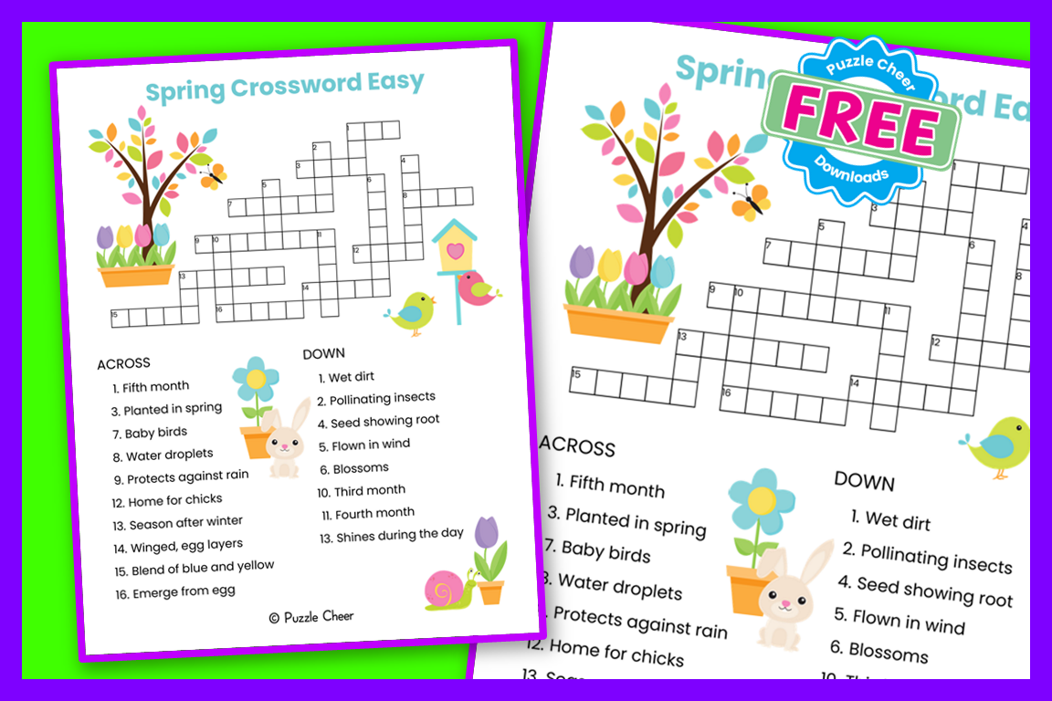 spring crossword puzzle