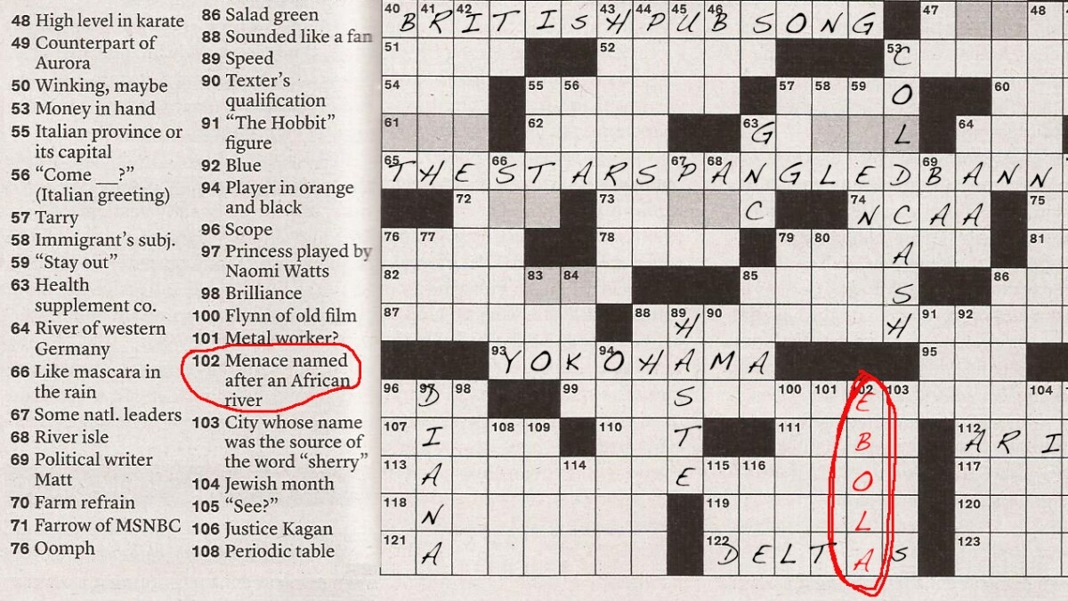 Ebola Invades The New York Times Sunday Crossword KERA News