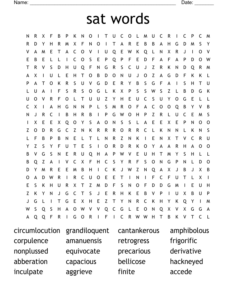 ELA Crossword Puzzle WordMint