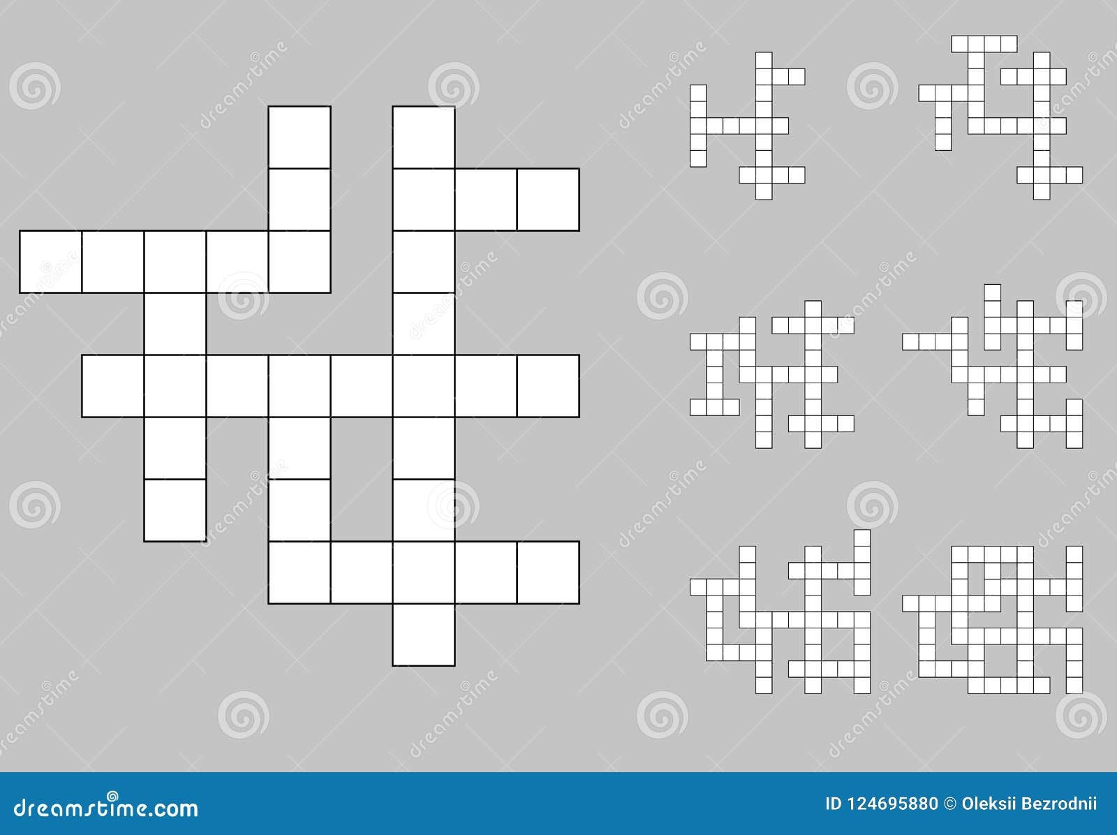 Empty Crossword Puzzle Stock Illustrations 802 Empty Crossword Puzzle Stock Illustrations Vectors Clipart Dreamstime
