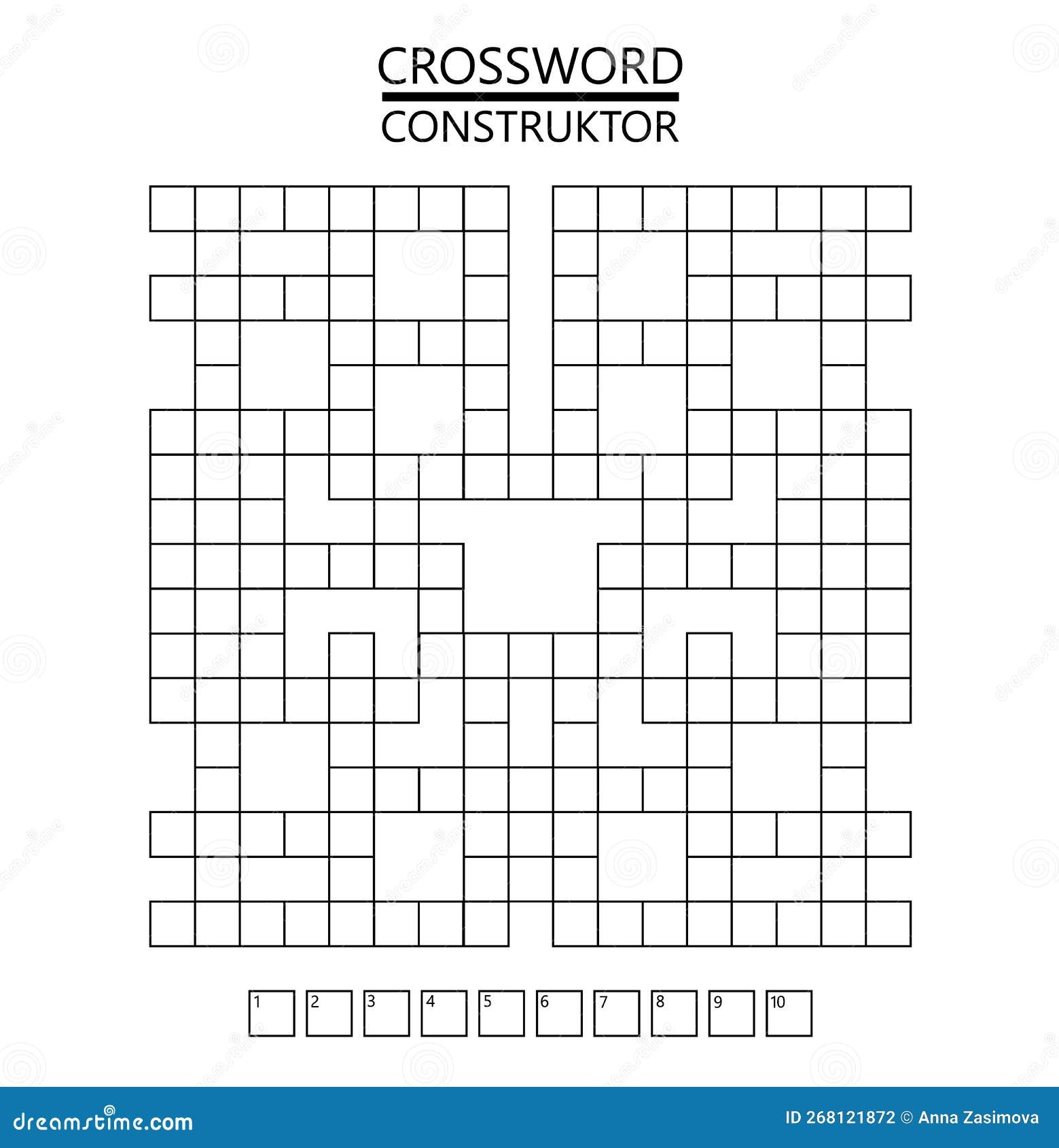 Empty Crossword Puzzle Stock Illustrations 802 Empty Crossword Puzzle Stock Illustrations Vectors Clipart Dreamstime
