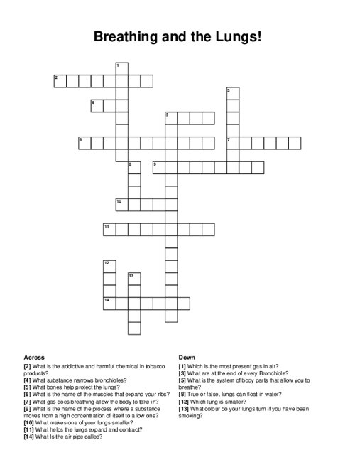 Evolution Crossword Puzzle Evolution Crossword Puzzle