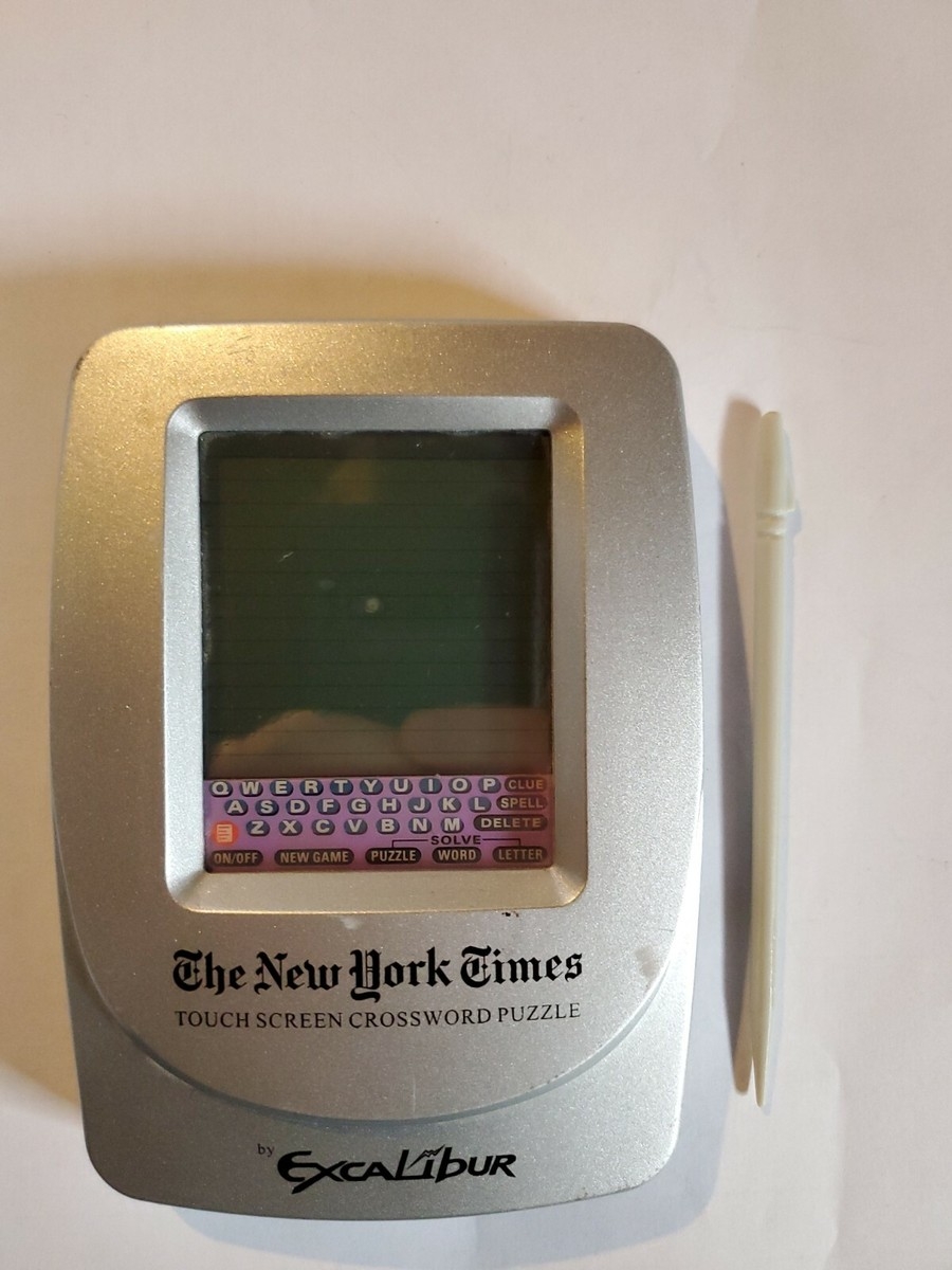 Excalibur The New York Times Touch Screen Crossword Puzzle W Stylus 455 TESTED EBay Excalibur The New York Times Touch Screen Crossword Puzzle W Stylus 455 TESTED EBay