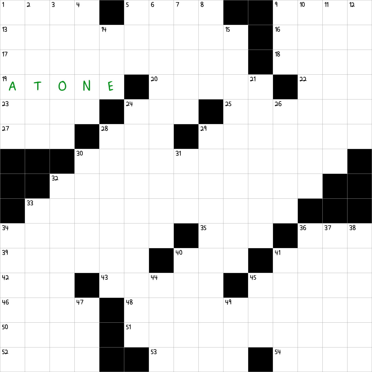 Expiate With for NYT Crossword Clue December 14 2024