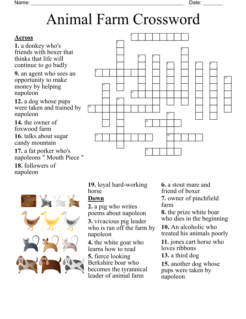 hard headed animal crossword clue