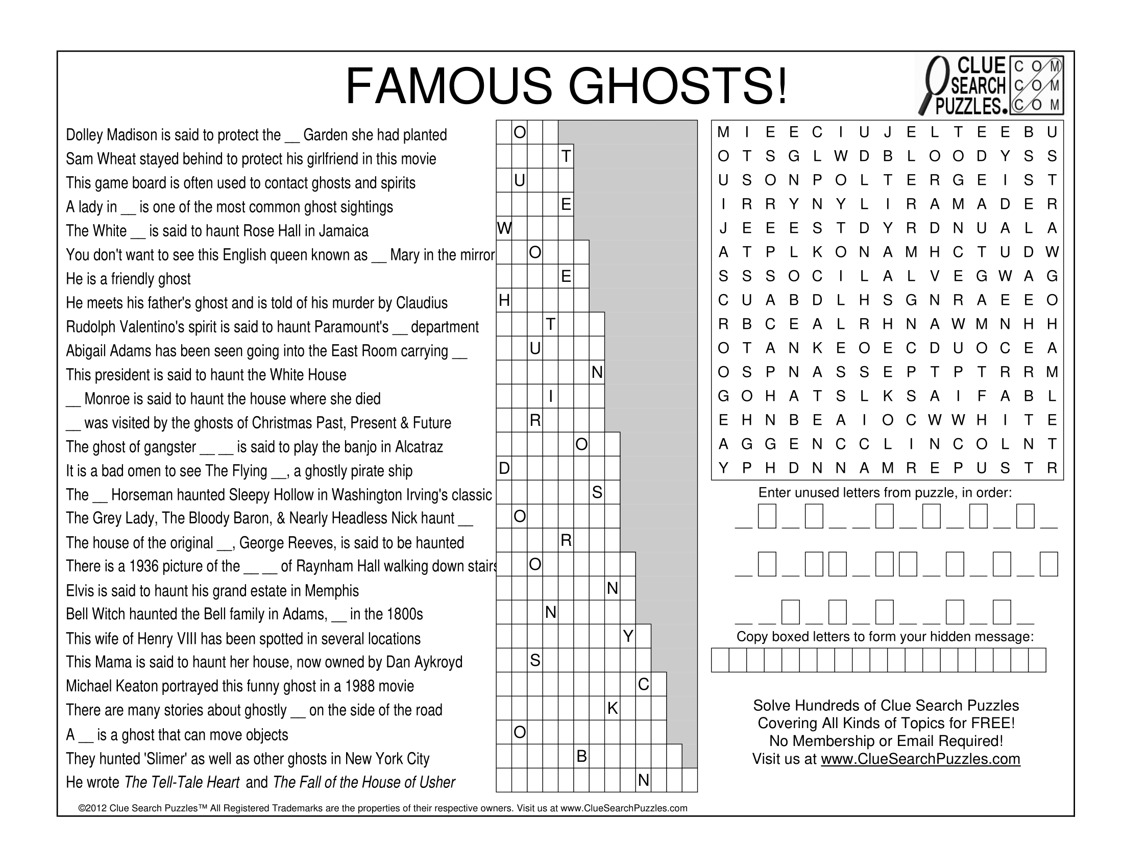 ghost crossword clue