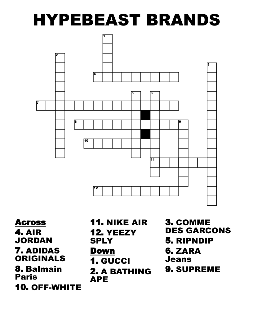 designer gucci crossword clue