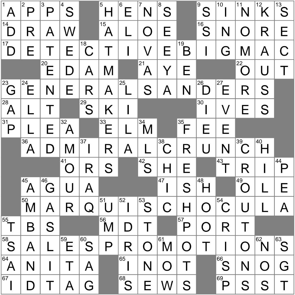 busybody crossword puzzle clue
