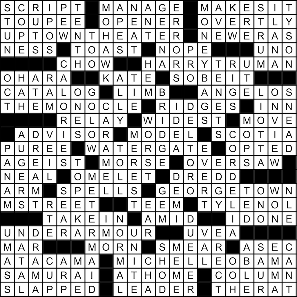 February 2020 Crossword Answer Key Washingtonian