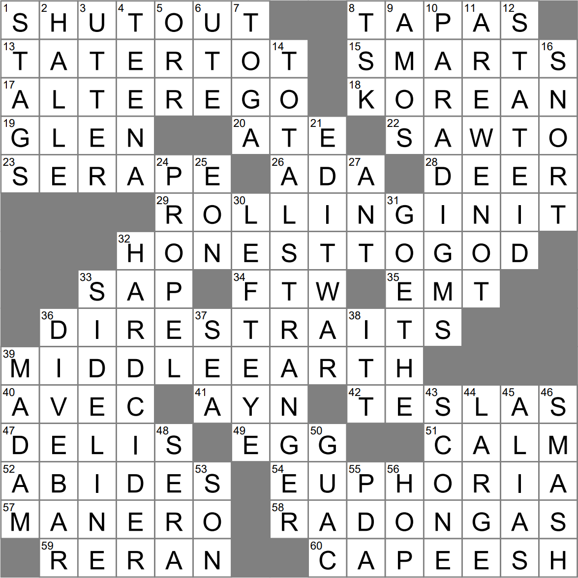 Feel Me Crossword Clue Archives LAXCrossword