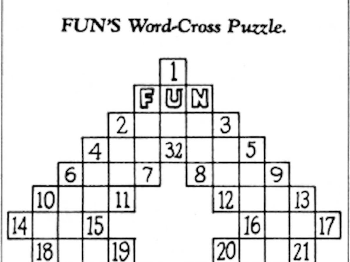 First Crossword Puzzle Free Printable