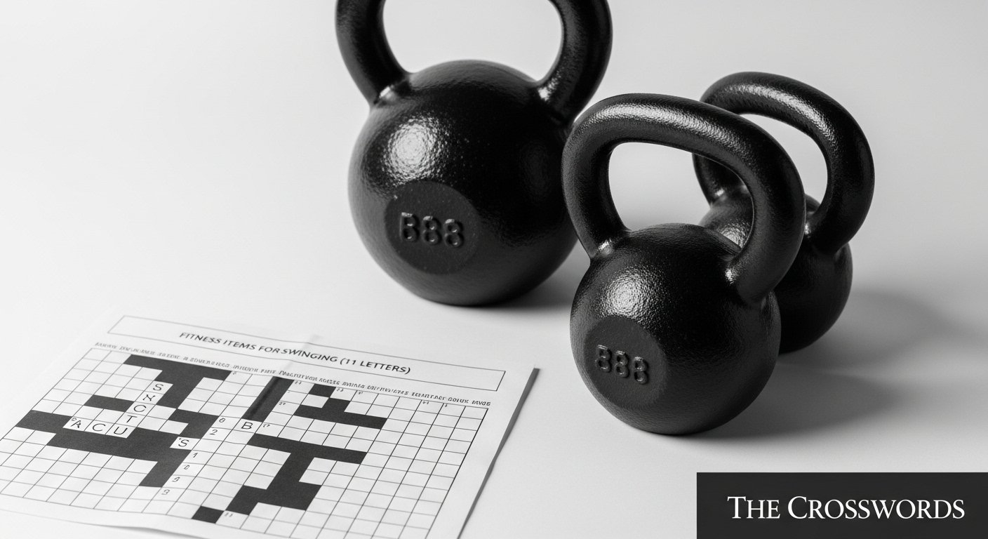 fitness items for swinging crossword clue