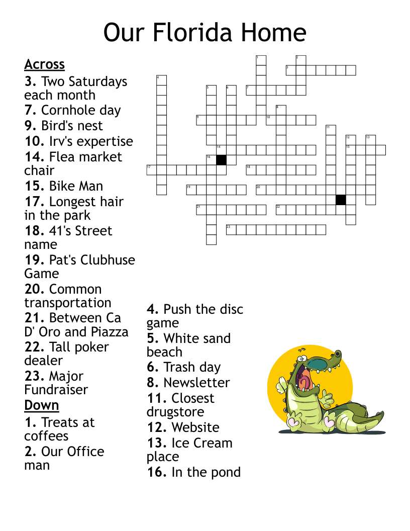Florida Fun Crossword WordMint