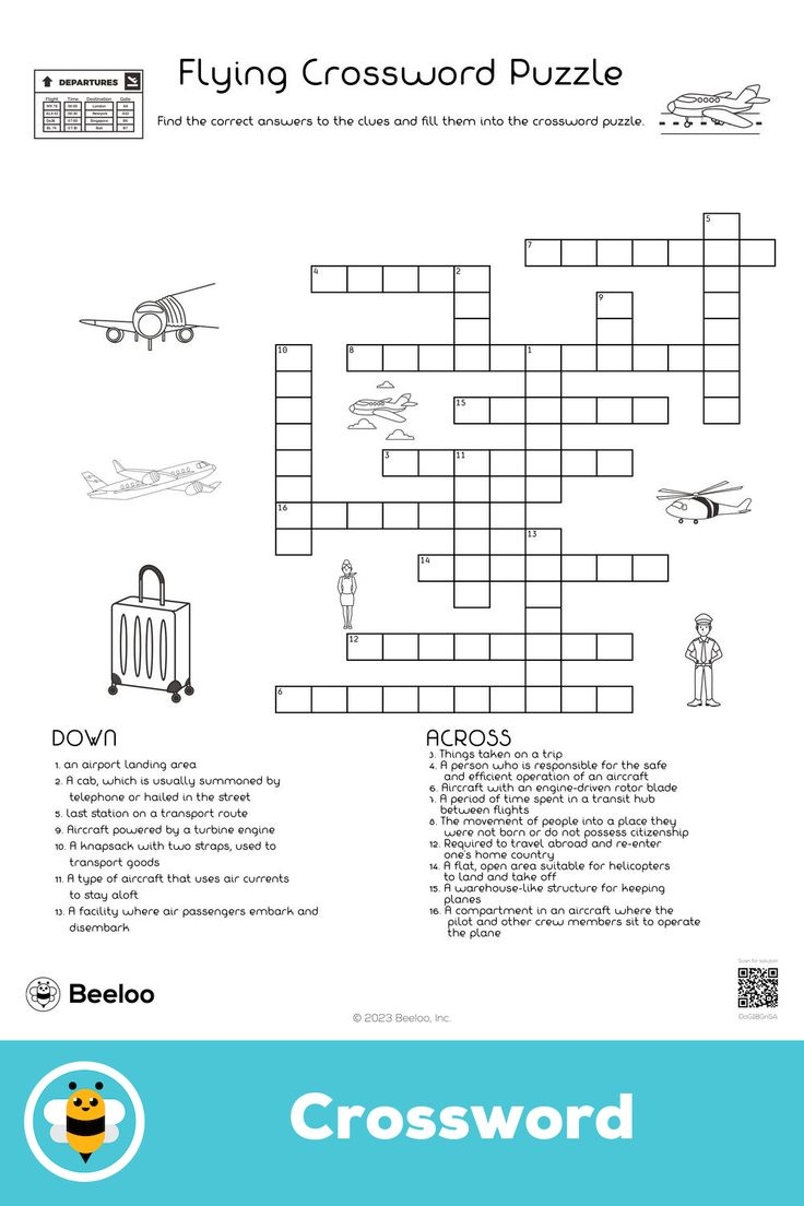 Flying Crossword Puzzle Flying Crossword Puzzle