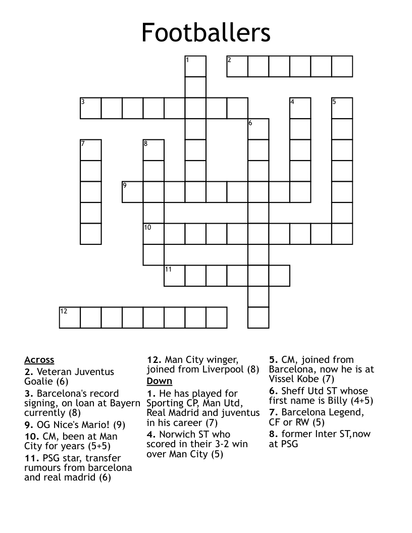 former crossword clue