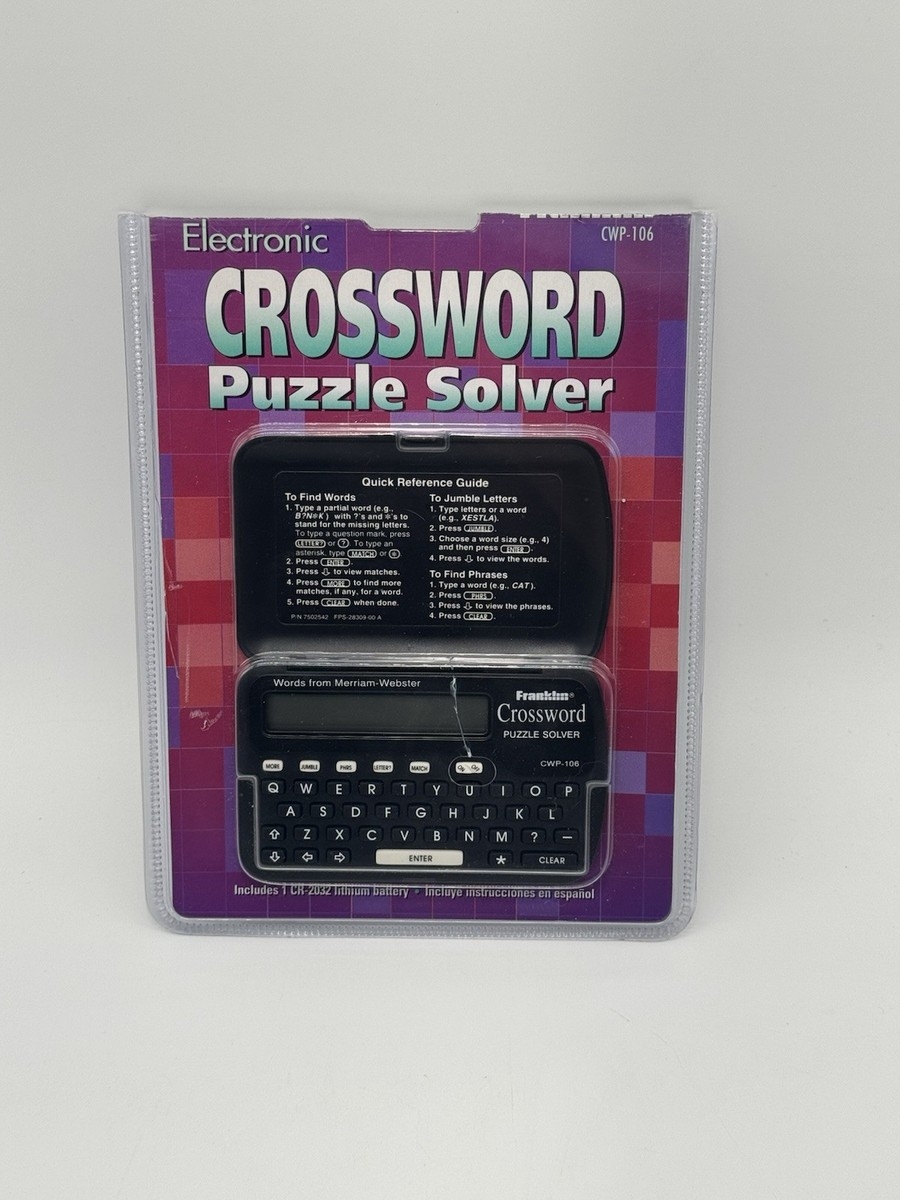 Franklin Crossword Puzzle Solver CWP 106 EBay