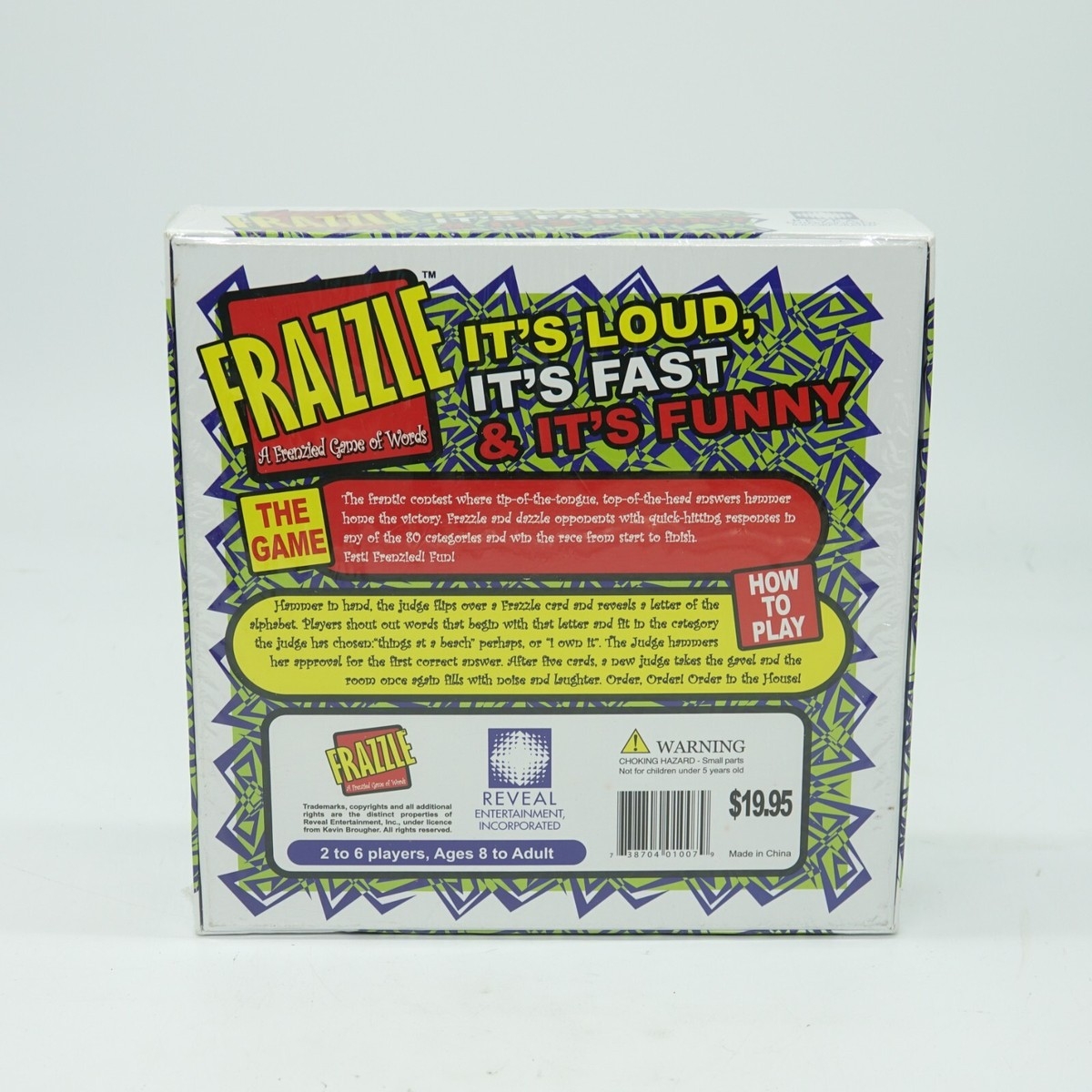 Frazzle A Frenzied Game Of Words Word Board Game Reveal Brand New Sealed EBay