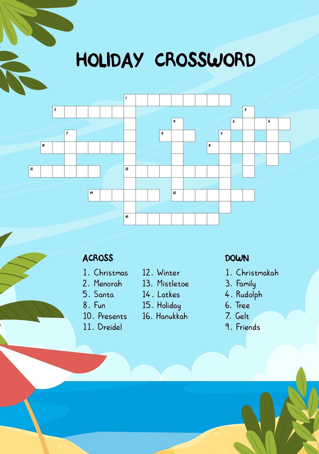 Free Easy Crossword Puzzle Printable For All Printables For Everyone