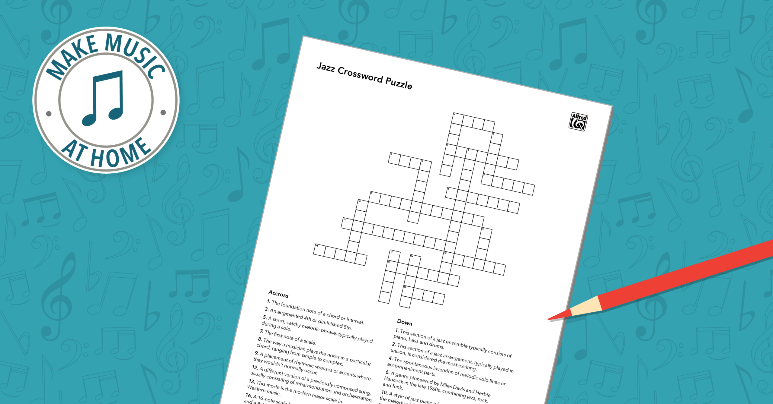 Free Music Activity Jazz Crossword Puzzle Free Music Activity Jazz Crossword Puzzle
